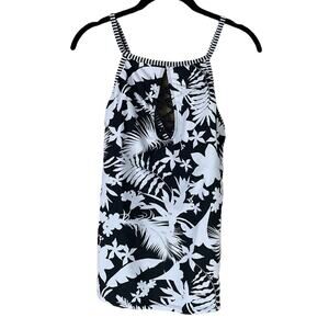 Bleu Rod Beattie Between The Lines High Neck Tankini Swim Top SZ 14